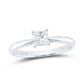 1CT-DIA SI IJ PRINCESS SOLITAIRE RING